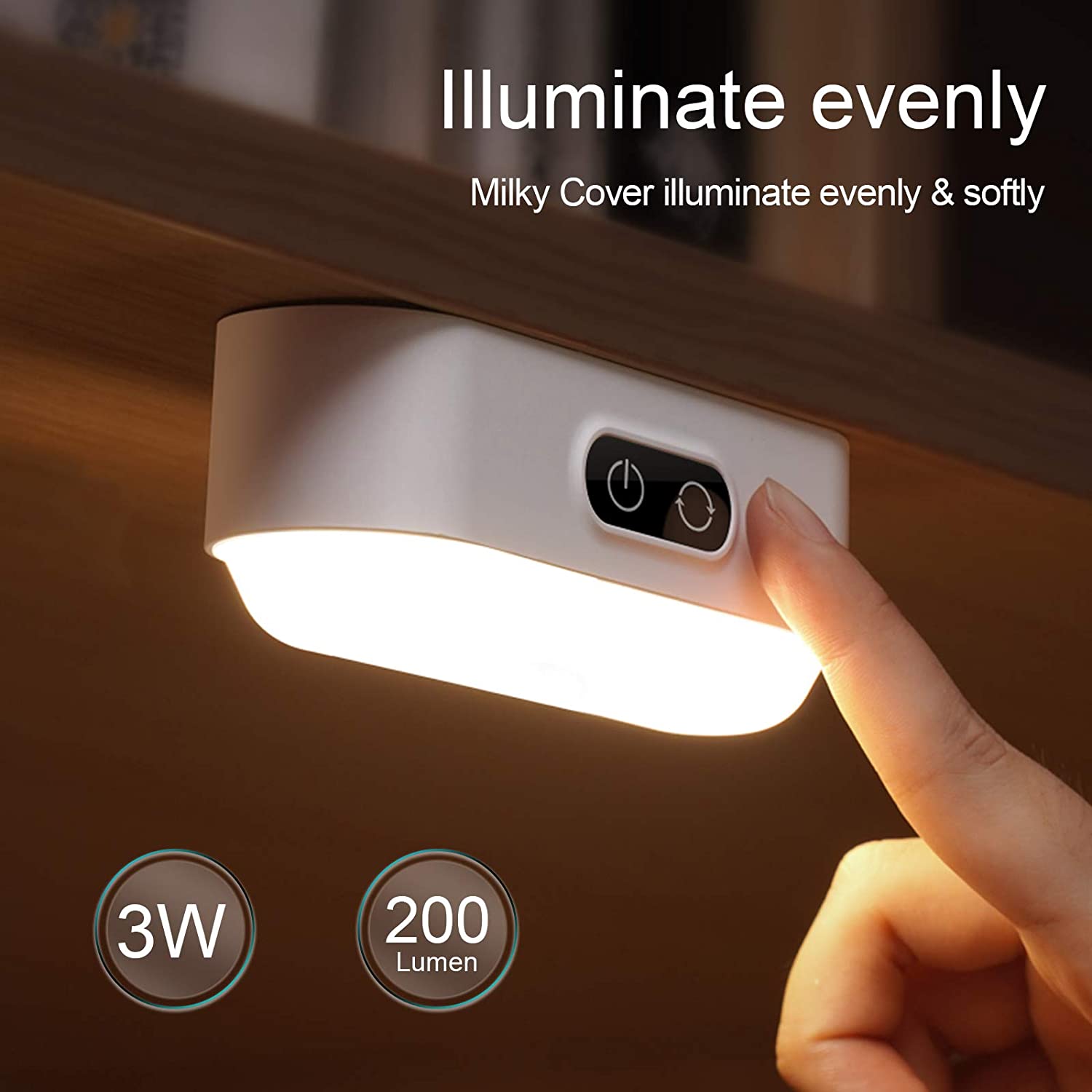 3W 5 Colors Adjustable & Touch & Dimmable Tap Lights