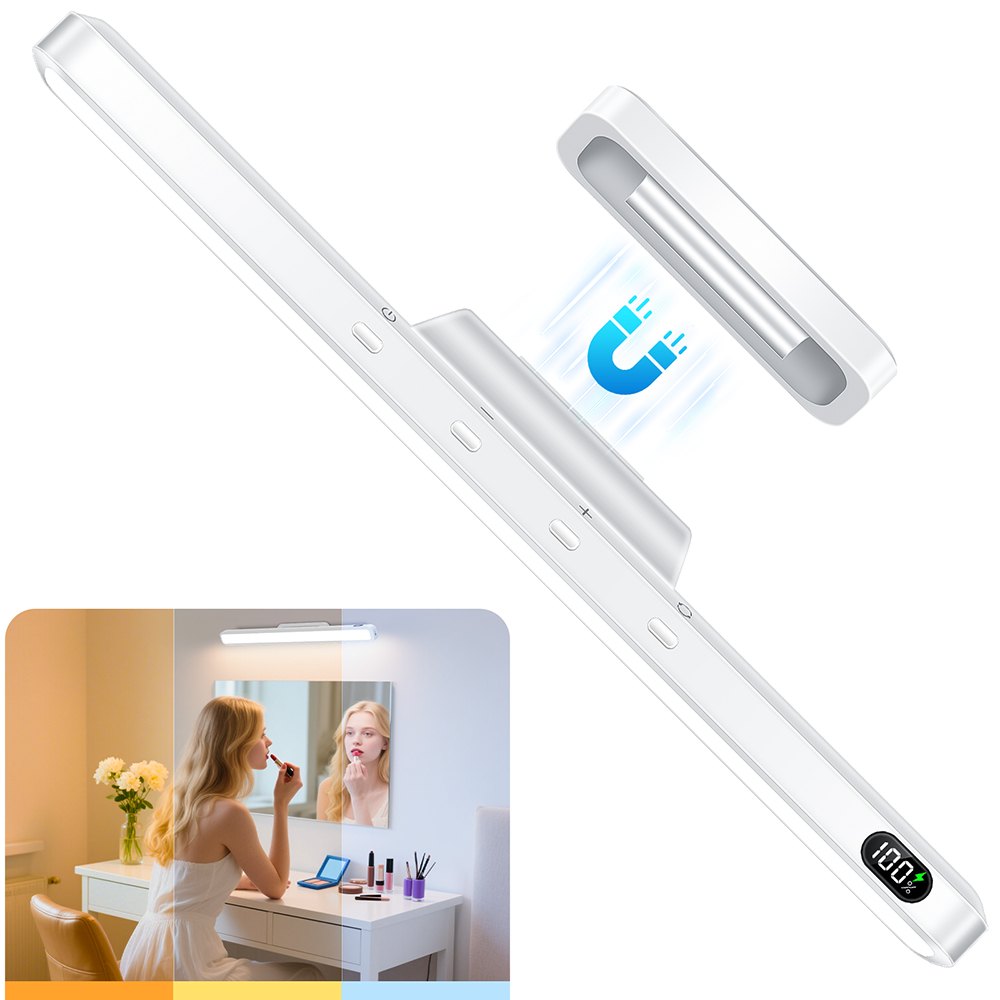 Wireless LED Lighting-3W/5W Rechargeable, Button Control,2500mAh Battery ,Dimmable for Mirror/Wardrobe/Bedroom Lighting