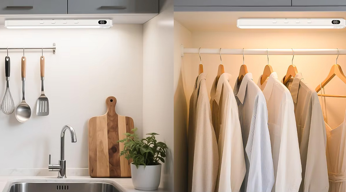 Motion Sensor Cabinet Light With USB-C Rechargeable